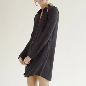 Faherty Legend Sweater Dress Shirtdress w/Pockets